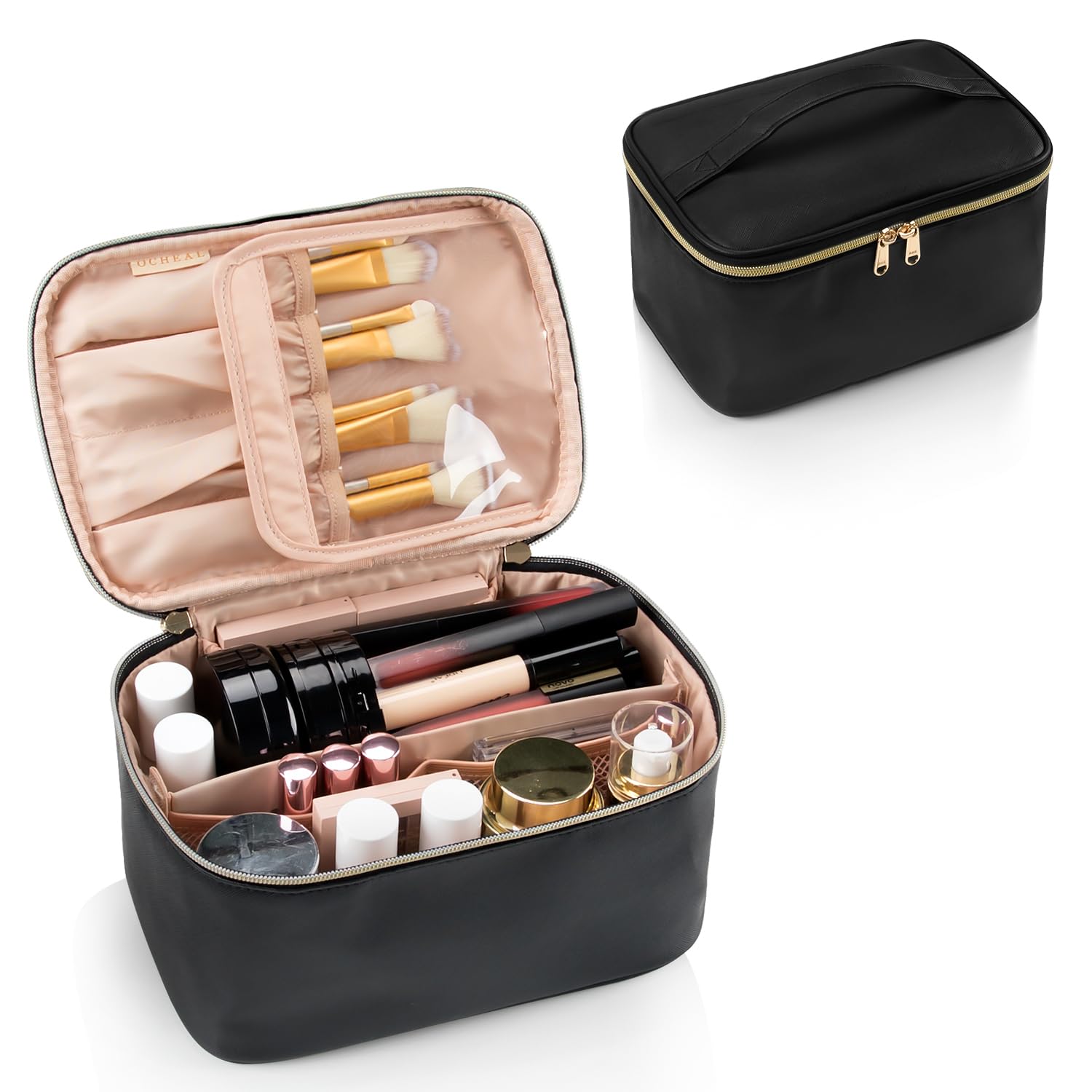 Chic Travel Makeup Organizer
