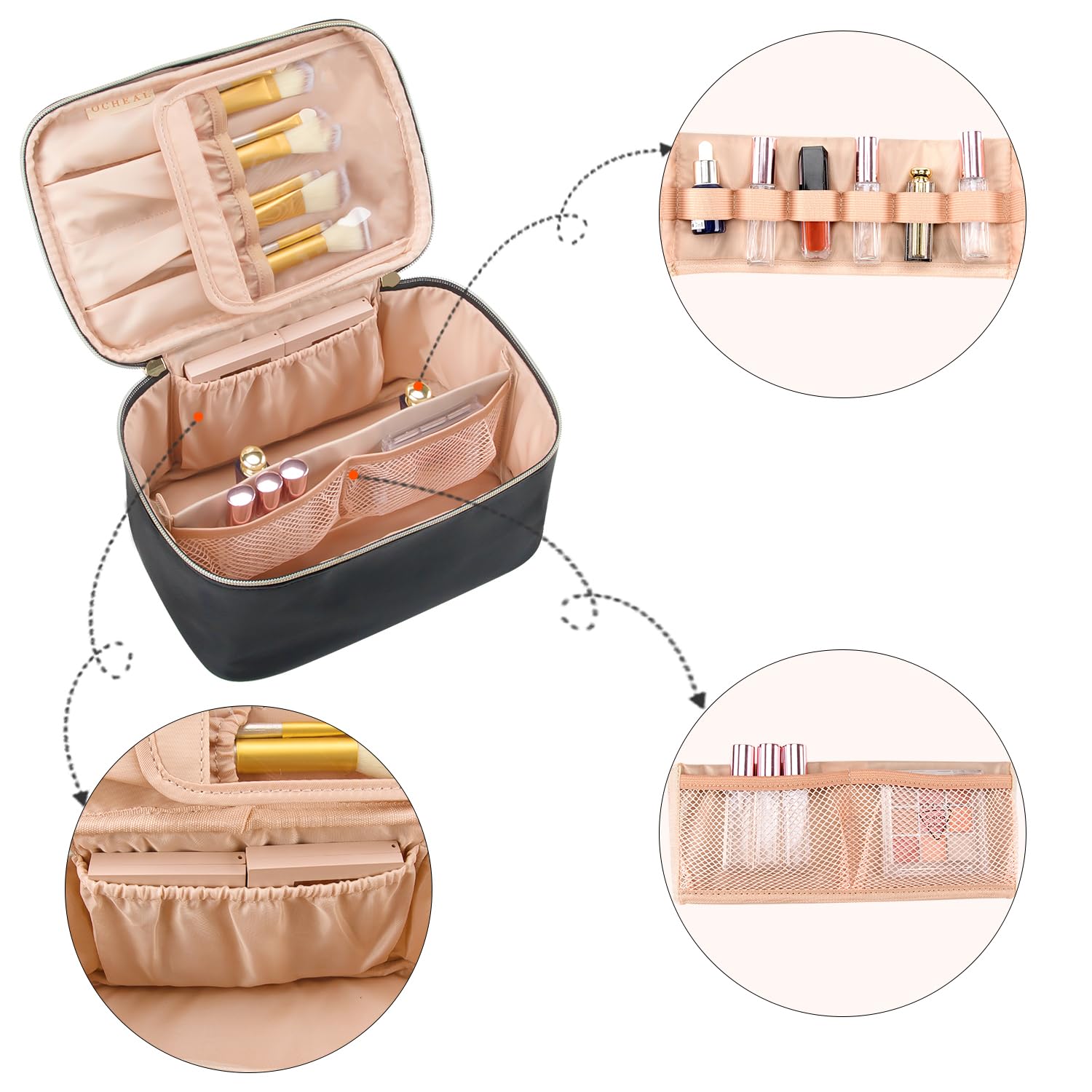 Chic Travel Makeup Organizer