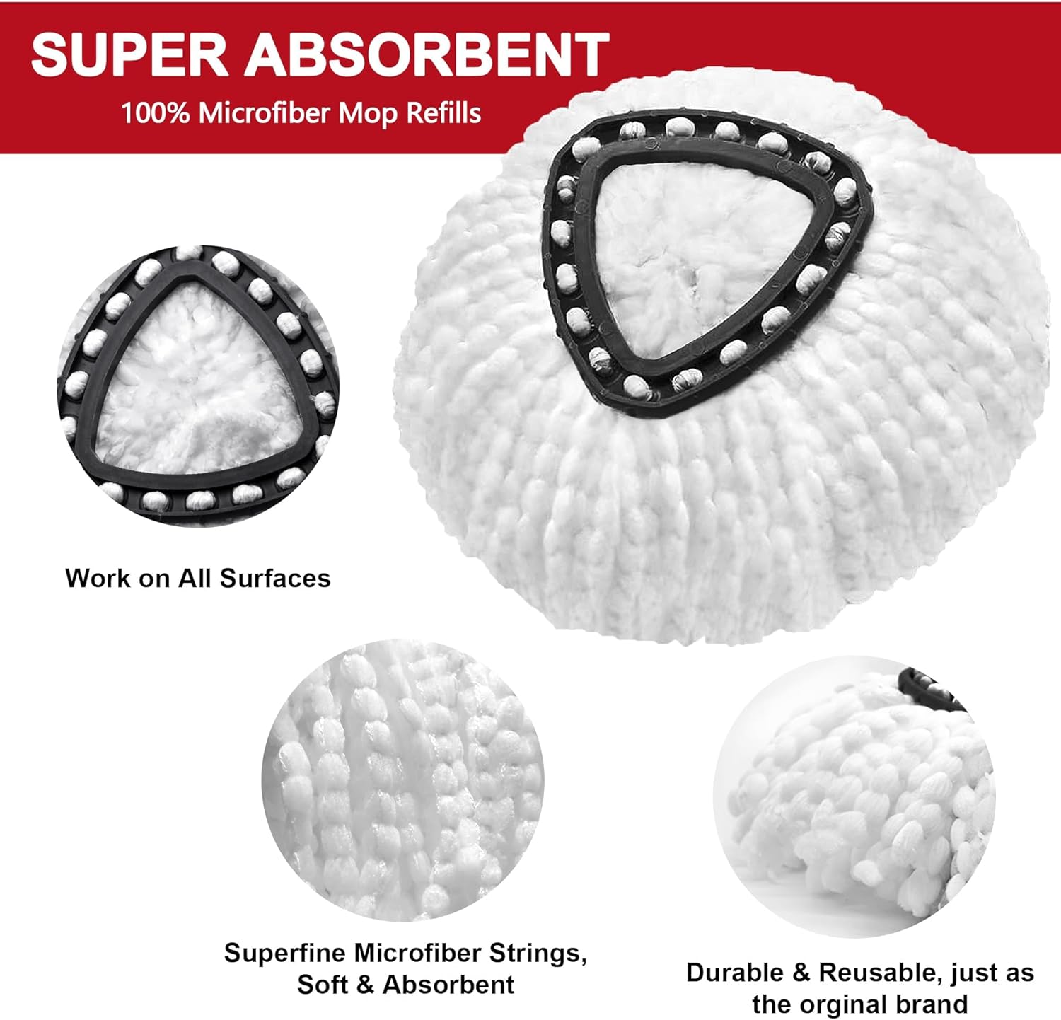 Easy Spin Mop Head Refills